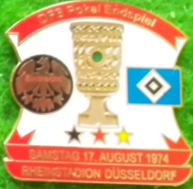 Endspiel 17.08.1974 Eintracht Frankfurt : HSV 3 : 1 .V.